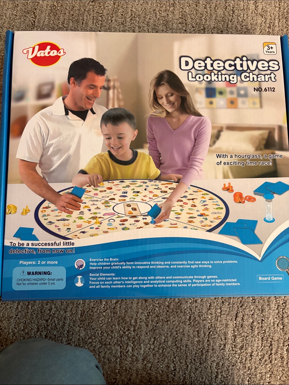 Detectives Looking Chart Kids Puzzle Game - Blue & Yellow